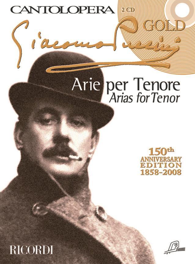 Cantolopera: Puccini Arie per Tenore - Gold - 150th Anniversary Edition 1858 - 2008 - tenor a klavír